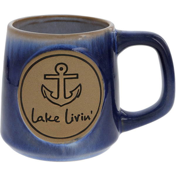 pavilion gift company Lake Livin' 15 oz Mug