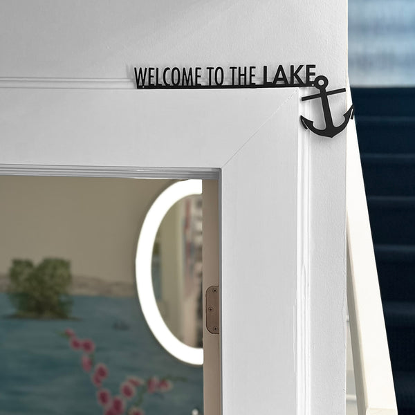 Pavilion Gift Company Lake Metal Door Topper