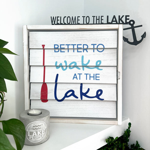 Pavilion Gift Company Lake Metal Door Topper