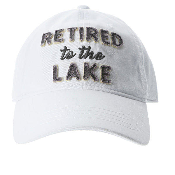 pavilion gift company Lake White Adjustable Hat