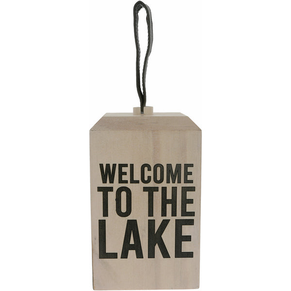 pavilion gift company Lake Wooden Door Stop