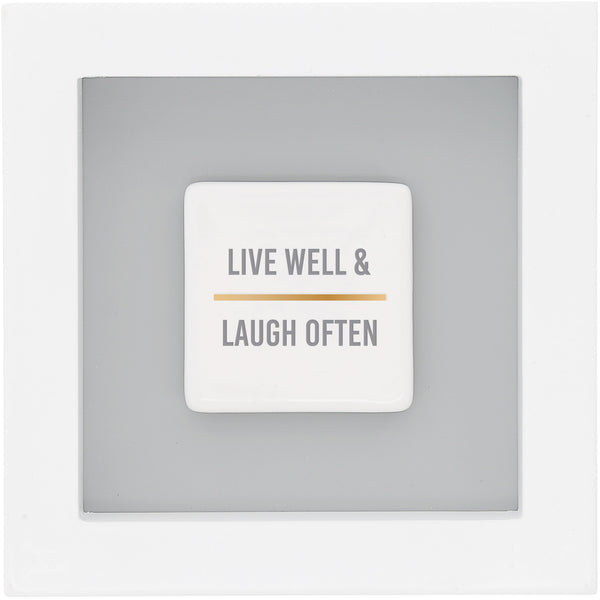 pavilion gift company Laugh Often 4.75" Plaque