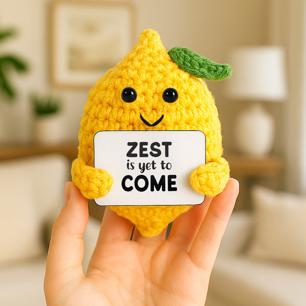 Pavilion Gift Company Lemon Crocheted Mini