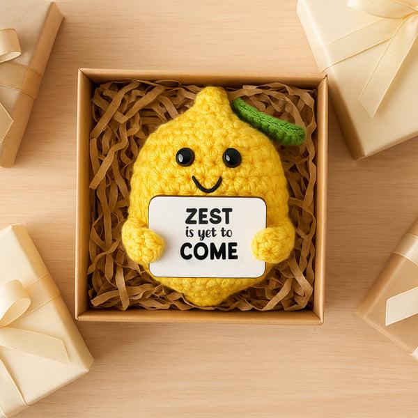 Pavilion Gift Company Lemon Crocheted Mini