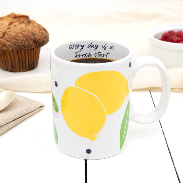 Pavilion Gift Company Lemons 18 Oz Mug