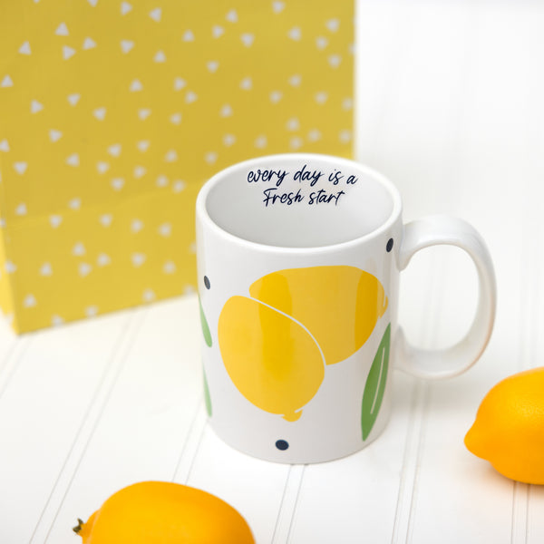 Pavilion Gift Company Lemons 18 Oz Mug