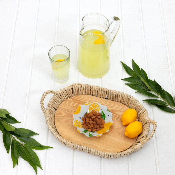 Pavilion Gift Company Lemons 6" Glass Bowl