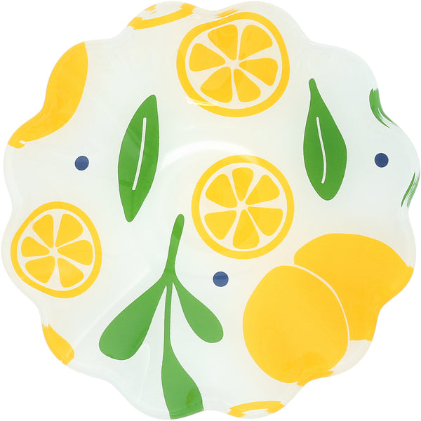 pavilion gift company Lemons 6" Glass Bowl