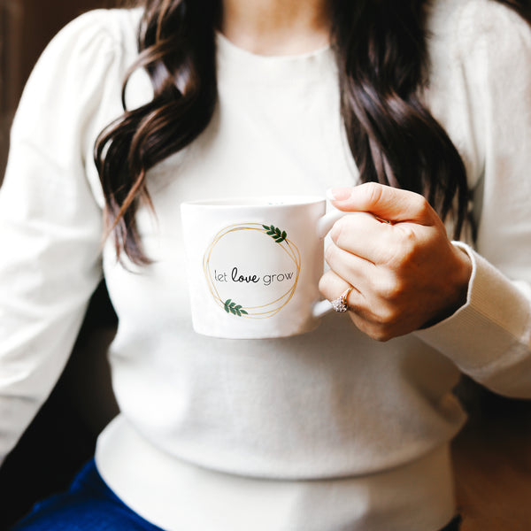 Pavilion Gift Company Let Love Grow 15 Oz Cup