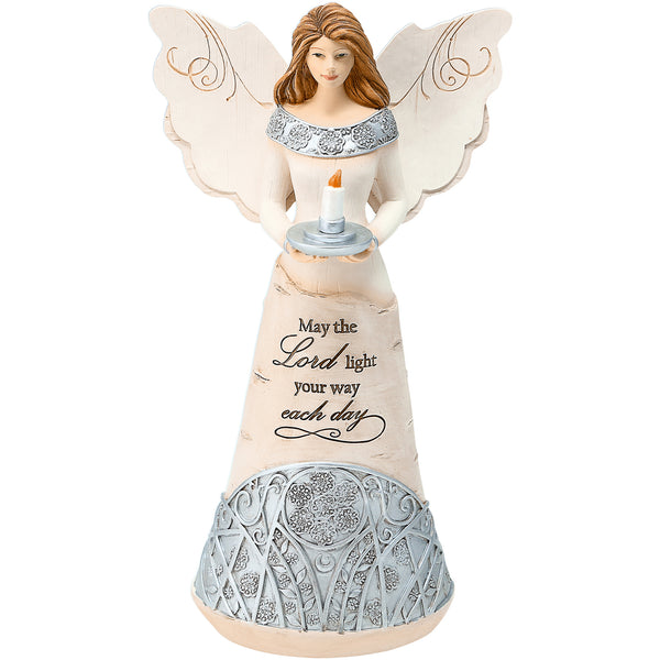 pavilion gift company Light 9" Angel Holding Candle