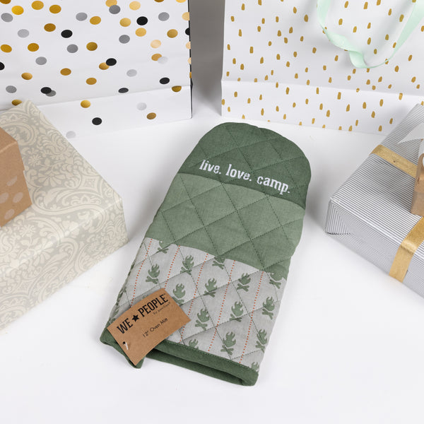 Pavilion Gift Company Live. Love. Camp. 12" Oven Mitt