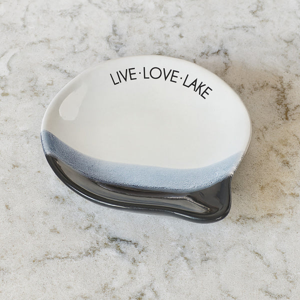 Pavilion Gift Company Live Love Lake 4" Spoon Rest
