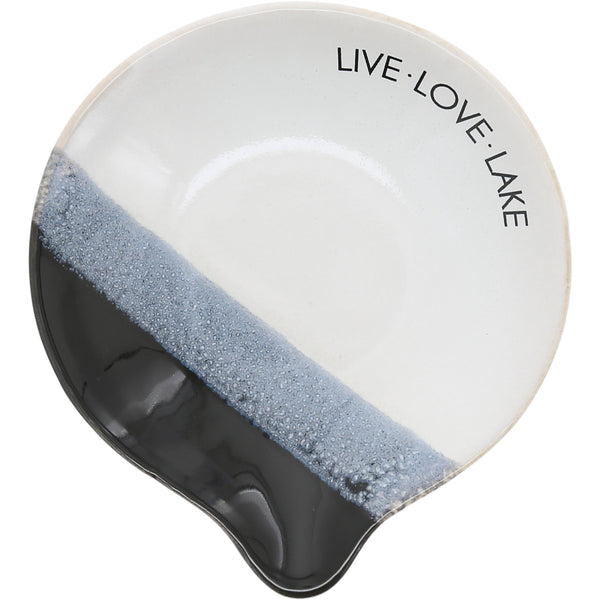 pavilion gift company Live Love Lake 4" Spoon Rest