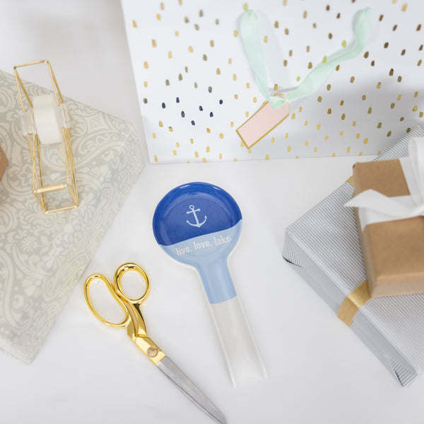 Pavilion Gift Company Live. Love. Lake. 9" Spoon Rest