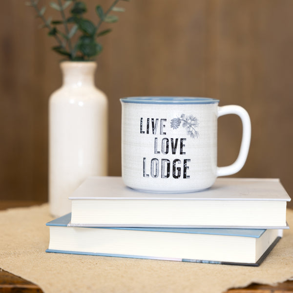 Pavilion Gift Company Live Love Lodge 17 Oz Mug