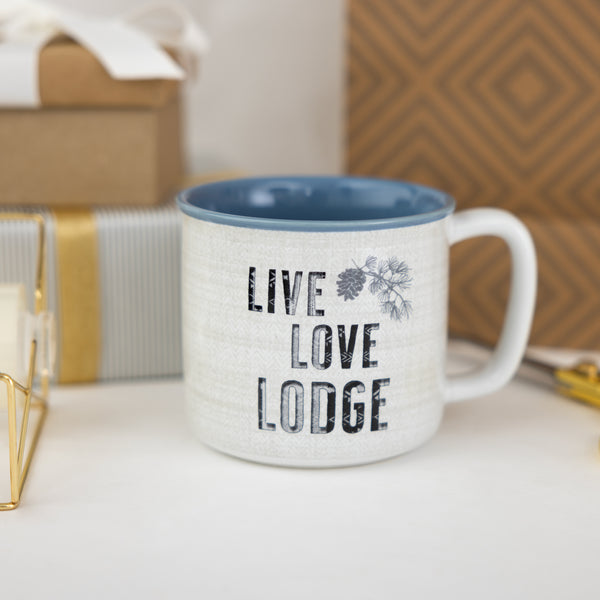 Pavilion Gift Company Live Love Lodge 17 Oz Mug