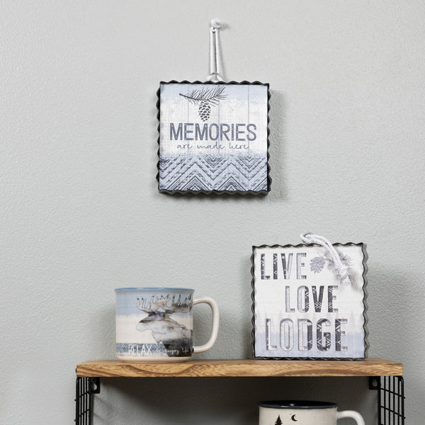 Pavilion Gift Company Live Love Lodge 6" Plaque