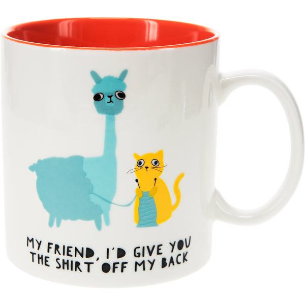 pavilion gift company Llama & Cat 17 oz Mug