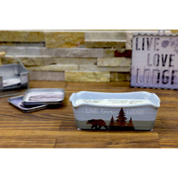 Pavilion Gift Company Lodge 4" Coaster Set (4 Piece)