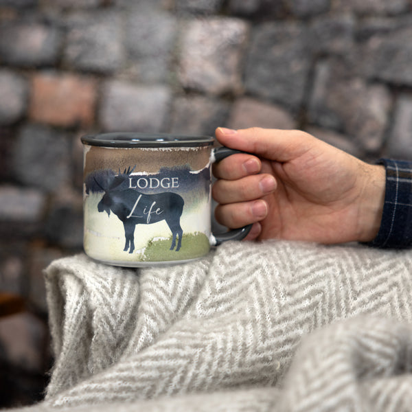 Pavilion Gift Company Lodge Life 17 Oz Mug
