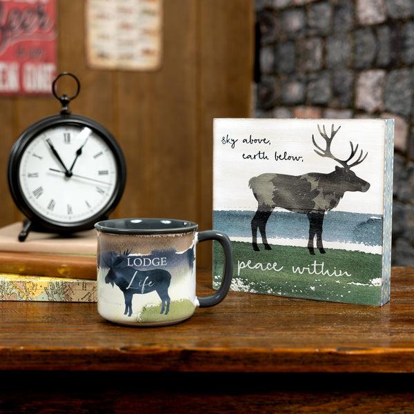 Pavilion Gift Company Lodge Life 17 Oz Mug