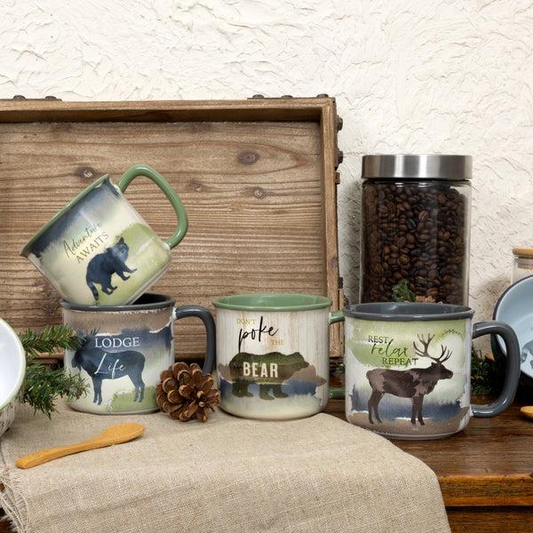 Pavilion Gift Company Lodge Life 17 Oz Mug
