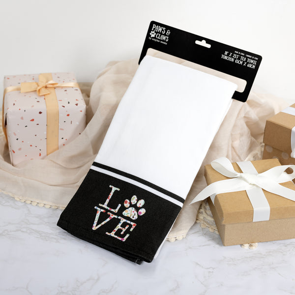 Pavilion Gift Company Love 100% Cotton Tea Towel
