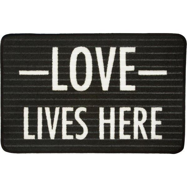 pavilion gift company Love 27.5" x 17.75" Floor Mat