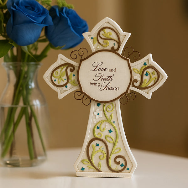 Pavilion Gift Company Love 7.5" Self-Standing Cross