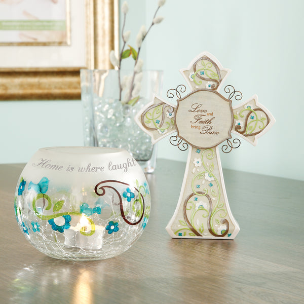 Pavilion Gift Company Love 7.5" Self-Standing Cross