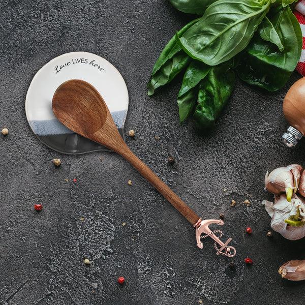 Pavilion Gift Company Love Lives Here 4" Spoon Rest