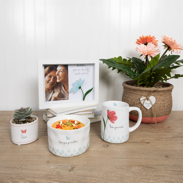 Pavilion Gift Company Love You Mom 8.5" Flower Pot
