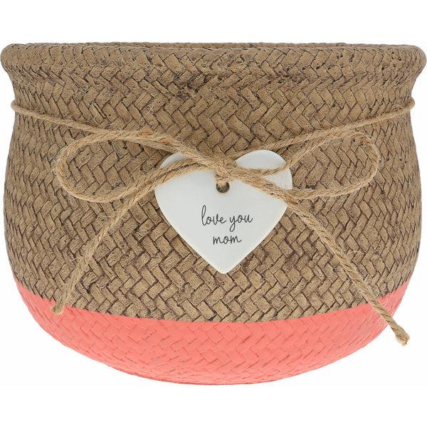 pavilion gift company Love You Mom 8.5" Flower Pot