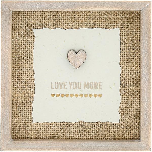 pavilion gift company Love You More 5" MDF Plaque