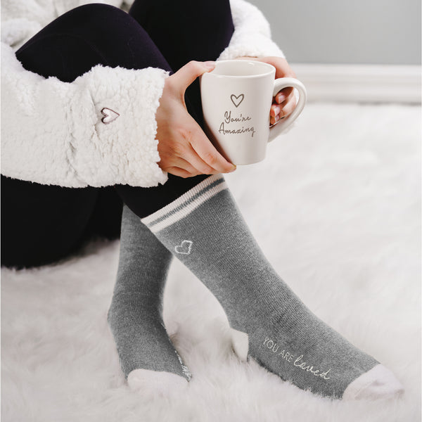 Pavilion Gift Company Loved Ladies Crew Sock