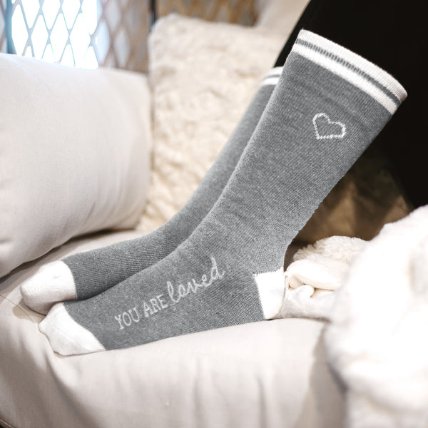 Pavilion Gift Company Loved Ladies Crew Sock