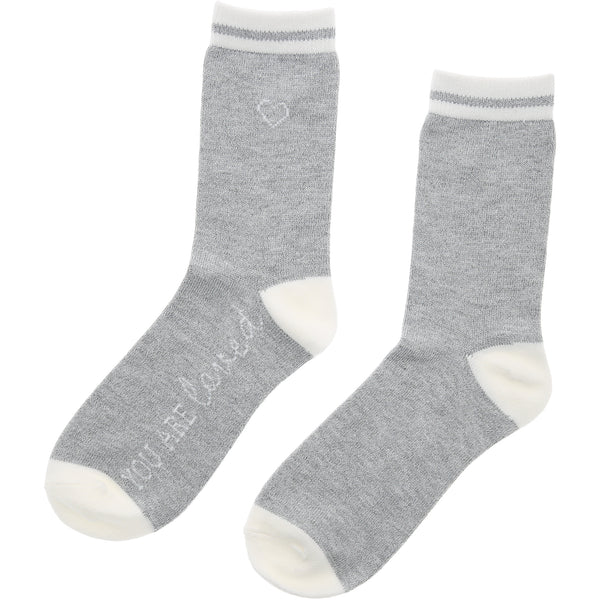 pavilion gift company Loved Ladies Crew Sock