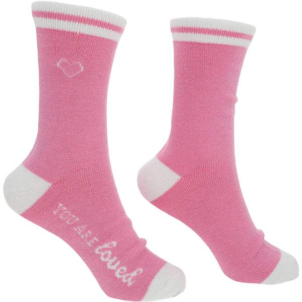 pavilion gift company Loved Ladies Crew Socks