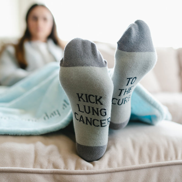 Pavilion Gift Company Lung Cancer S/M Unisex Sock