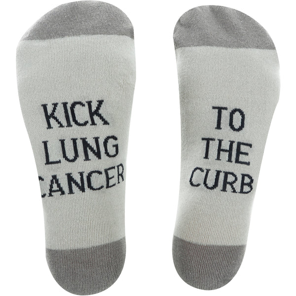 pavilion gift company Lung Cancer S/M Unisex Sock