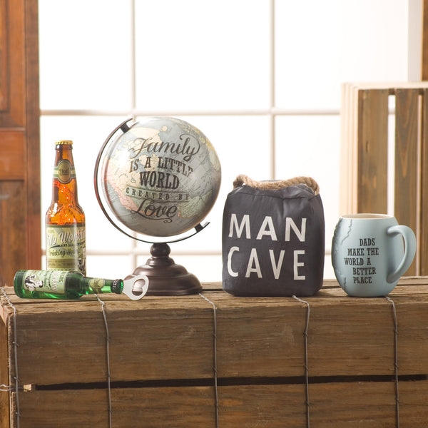 Pavilion Gift Company Man Cave 5" X 6" Door Stopper