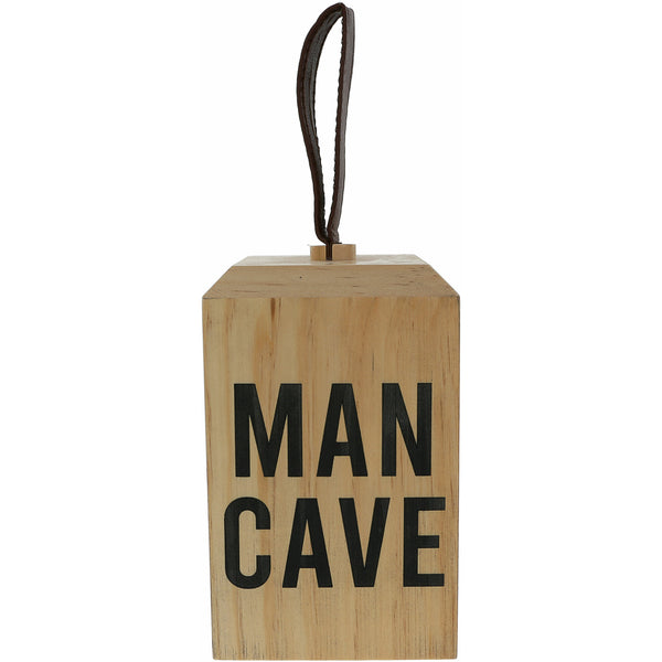 pavilion gift company Man Cave Wooden Door Stop