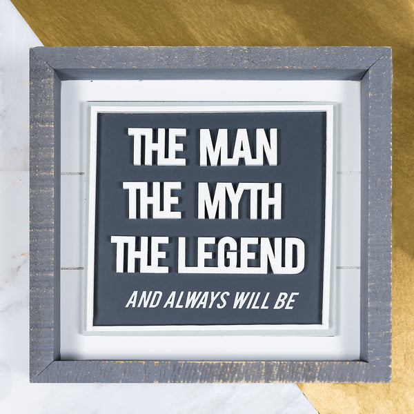 Pavilion Gift Company Man Myth Legend 10" Plaque