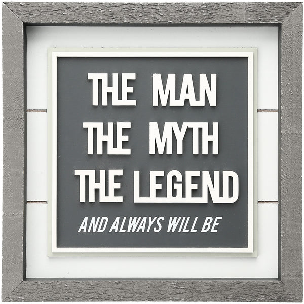 pavilion gift company Man Myth Legend 10" Plaque