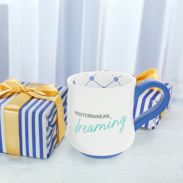 Pavilion Gift Company Mediterranean 16 Oz Mug