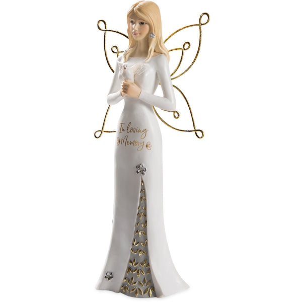 Pavilion Gift Company Memory 9" Angel Holding Dove
