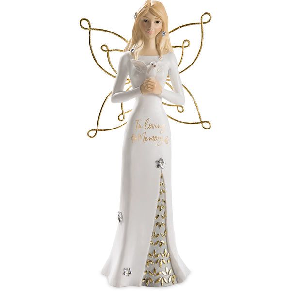 pavilion gift company Memory 9" Angel Holding Dove
