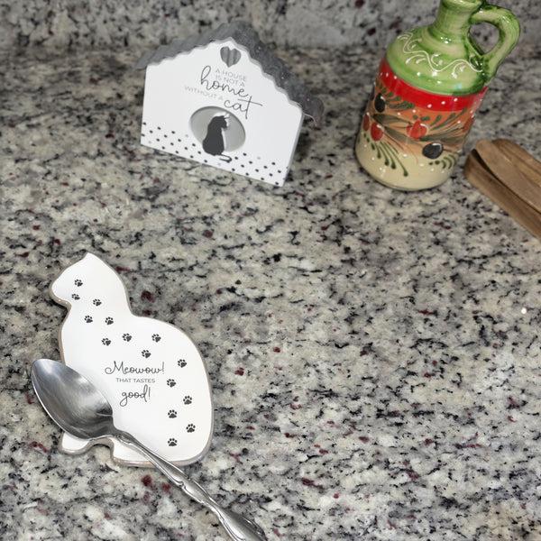 Pavilion Gift Company Meowow 5.5" X 7.75" Spoon Rest
