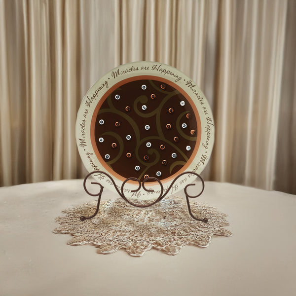 Pavilion Gift Company Miracles 8" Glass Round Plate