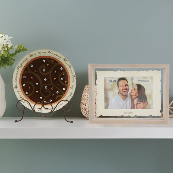 Pavilion Gift Company Miracles 8" Glass Round Plate